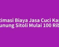 Estimasi Biaya Jasa Cuci Kasur Gunung Sitoli Mulai 100 Ribu