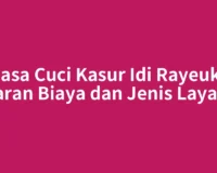 Jasa Cuci Kasur Idi Rayeuk: Kisaran Biaya dan Jenis Layanan