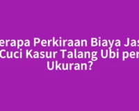 Berapa Perkiraan Biaya Jasa Cuci Kasur Talang Ubi per Ukuran?